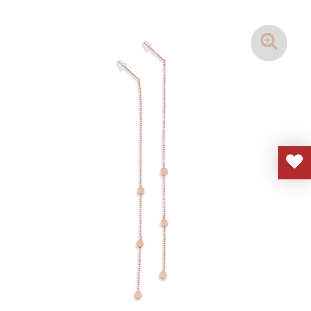 La Meno rose gold “Treasure” earrings